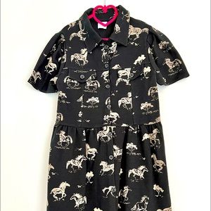 BNWT ZARA Girls Equestrian Print Dress